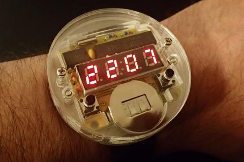 DIY LED watch